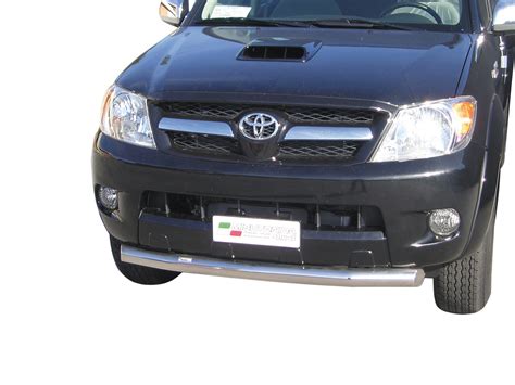 Bull Bar Misutonida 76 Mm Chrome Or Black Matt Toyota Hilux DC