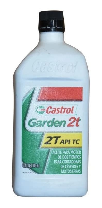 Aceite 2 Tiempos Castrol Garden Para Motosierra Y Podadora Boj