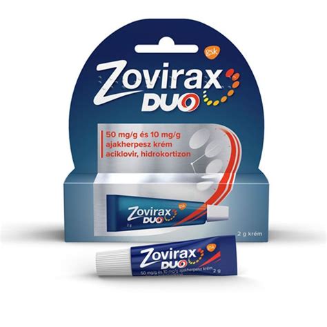 ZOVIRAX Duo 50mg g 10mg g krém ajakherpeszre 2g