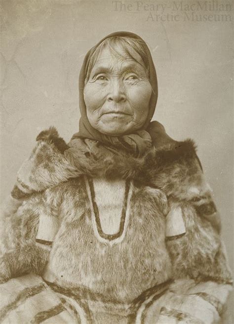 An Older Labrador Woman Wearing An Amautik And Kerchief Vintage