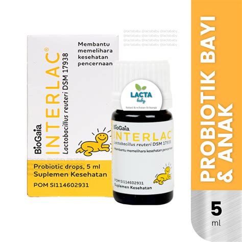 Jual Interlac Oil Probiotic Drop 5ml For Infants Interlac Oil