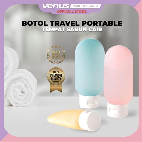 Jual Venusjkt Botol Travel Portable Tempat Sabun Cair Botol Sabun