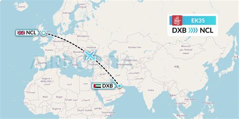 EK35 Flight Status Emirates Dubai To Newcastle UAE35