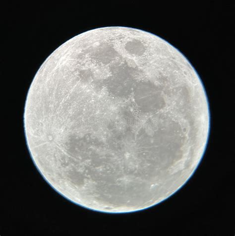 Full Moon The Full Moon Photographed Through A Telescope Stock Image