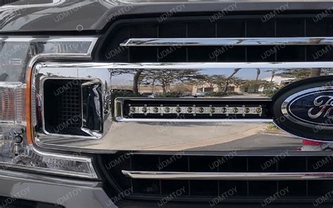 2018 Up Ford F150 Xl Xlt Install Front Grill Led Light Bar Kit —