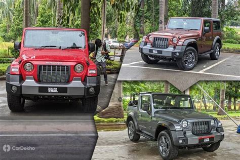 Mahindra Thar 2020 Colour Options Detailed Three New Shades