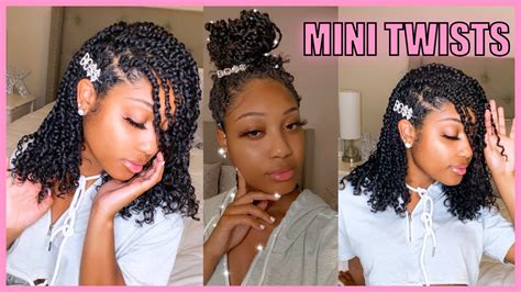 How To Mini Twists On Natural Hair Natural Hair Made Easy Youtube