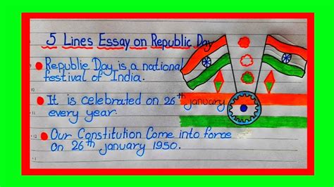 Line Essay On Republic Day Line Essay On Republic Day In English