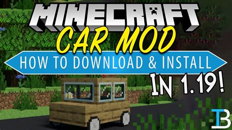 How To Get The Minecraft Car Mod In 1 19 Ultimate Car Mod Youtube