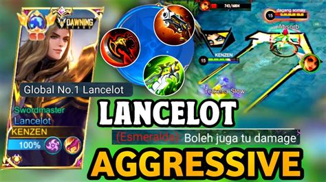 Top Global Lancelot Super Aggressive Best Build Emblem Lancelot