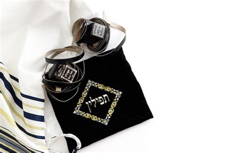 Premium Photo A Photograph Of Ritual Jewish Objects Including Prayer