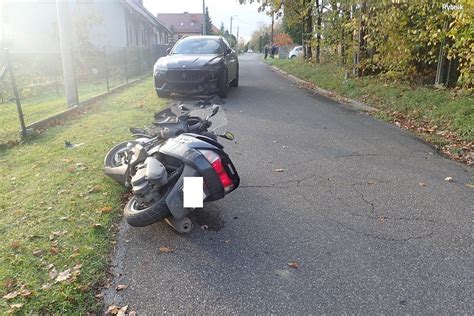 Wypadek W Rybniku Kieruj Cy Skuterem Suzuki Wjecha W Maserati