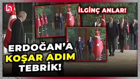 Erdoğan Cumhuriyet Bayramı tebriklerini kabul ederken yaşanan ilginç