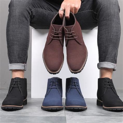 Bottes En Cuir Pour Hommes D Contract Es Bout Pointu D Automne