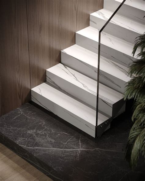 Marble modern stair steps. | Marble stairs, Stairs design, Staircase design