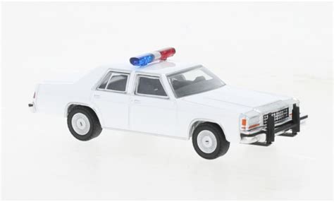 Diecast Model Cars Ford Ltd 164 Greenlight Crown Victoria White Police Usa 1980 Alldiecast