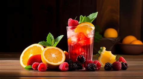 Premium Photo Healthy And Refreshing Fresh Summer Fruit Cocktail