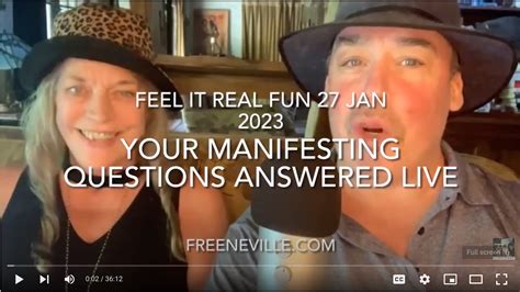 Your Manifesting Questions Answered Live The Feel It Real Fun Show