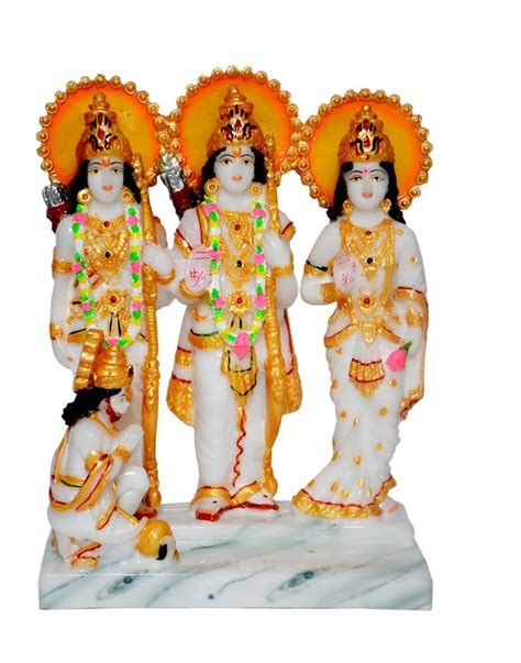 Buy Fabzone Marble Dust Lord Ram Darbar Idol God Ram Laxman Sita And