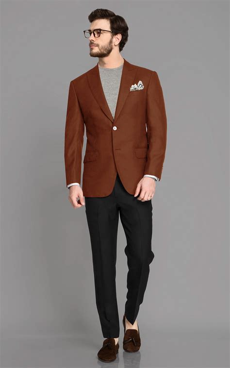 Burnt Rust Wool Blazer - A.i. Perfect Fits