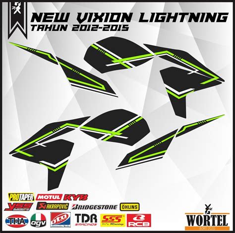 Stiker Striping List Motor New Vixion Simpel NVL KELUARAN 2012 2015