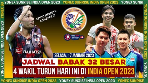 Jadwal Lengkap Babak 32 Besar India Open 2023 Besok Mulai Pukul 12 00