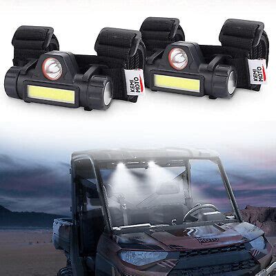 KEMIMOTO 2 Pcs ATV UTV Dome Light Roll Bar Cage Mount Interior Lights