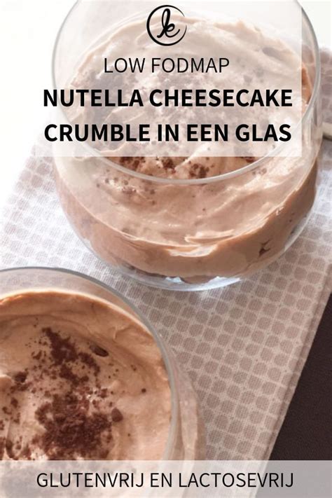 Low Fodmap Nutella Cheesecake In Een Glaasje Karlijn S Kitchen