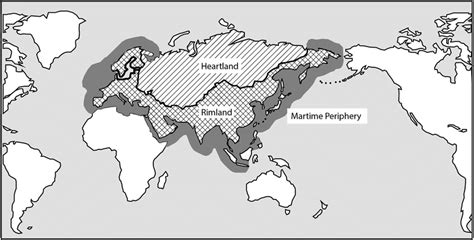 Spykman S Rendition Of Mackinder S World Island From The Geography Of