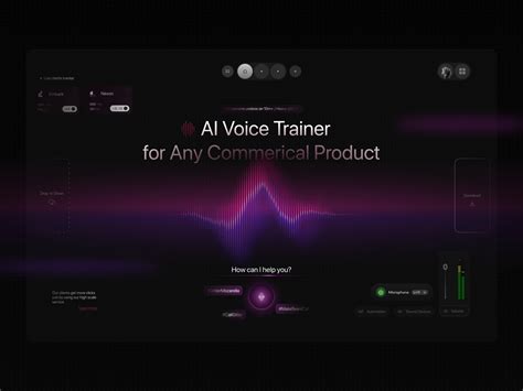 AI Voice Trainer Landing Page by Levi Wilson for QClay on Dribbble