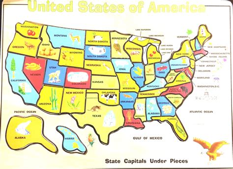 Printable Puzzle Map Of The United States Luxury United States Map