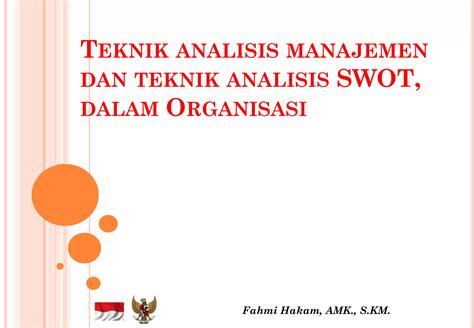 Analisis Swot Dalam Organisasi Ppt