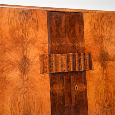 S Art Deco Burr Walnut Compactum Wardrobe Retrospective