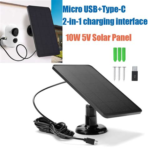 ["1-5 шт., солнечная панель, солнечная панель, Micro USB + Type-C, 10 ...