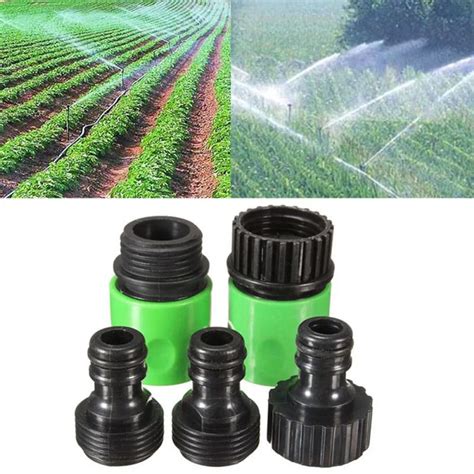 5 Pcs Useful Hose Quick Connector Set Plastic Garden Tap Adapters For