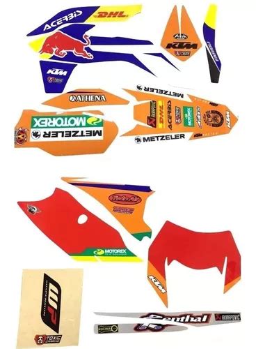 Kit Calcos Graficos Completo Ktm Exc Solomototeam