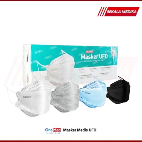 Jual Masker UFO OneMed 3D Medis 4Ply Box Isi 20 Pcs Shopee Indonesia