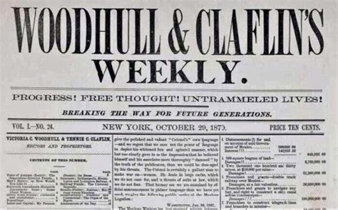 Victoria Woodhull The Womens Rights Activist Who Ran For President