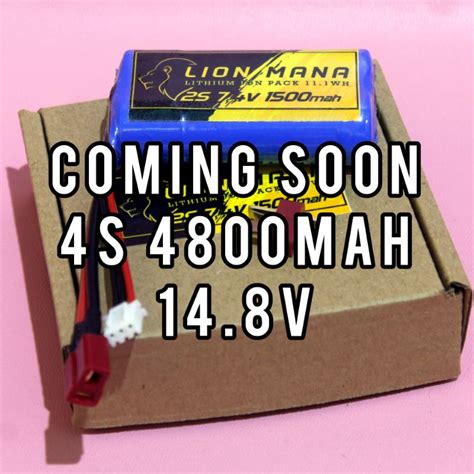 Jual Baterai Rc Lion Mana Liion Li Ion 4s 14 8v 4800mah Alternatif Lipo