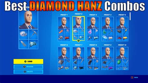 30 Best Diamond Hanz Skin Combos Fortnite Battle Royale Youtube