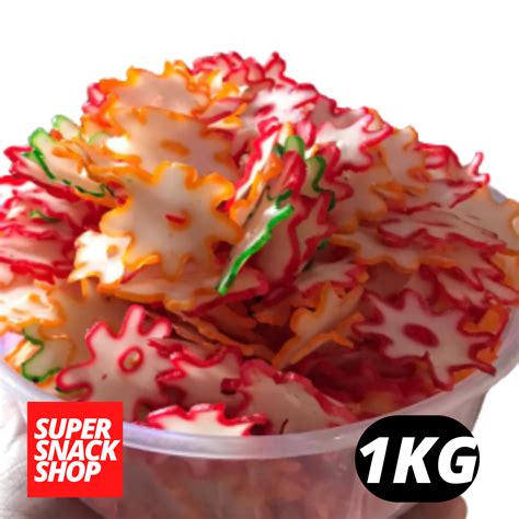 Kerupuk Seblak Mentah Krupuk Kering Keripik Kerupuk Bintang Bawang