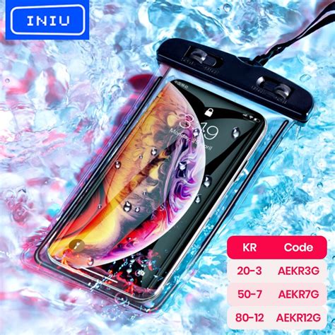 INIU funda impermeable Universal para teléfono móvil bolsa a prueba de