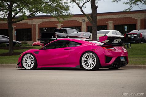 Pink Acura NSX At Drip Drop Exotics Car Show BenLevy