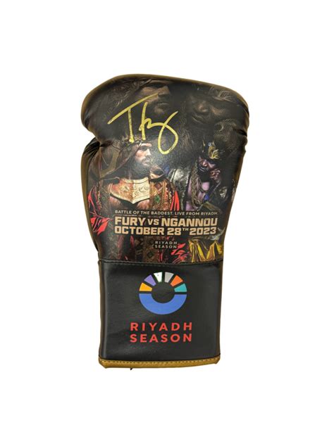 Tyson Fury V Francis Ngannou Fight Promo Signed Boxing Glove Tyson