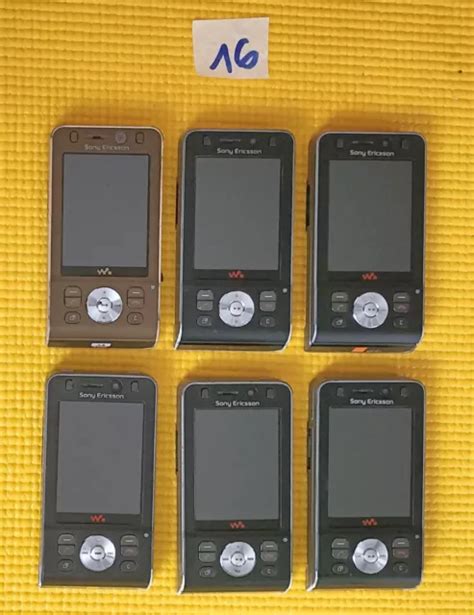 Lot De T L Phones Portables Sony Ericsson W I Hs Pour Pi Ces Eur