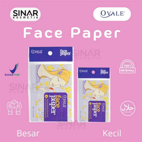 Jual Ovale Face Paper Isi Pcs Lembar Ovale Face Paper Extra Big