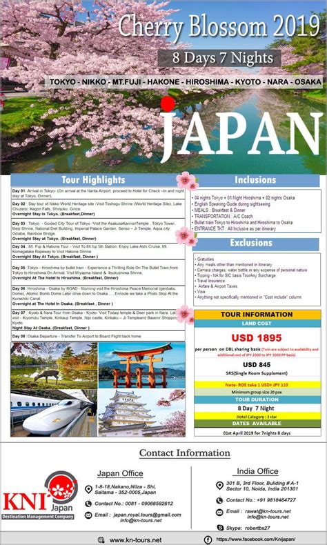 Cherry Blossom Tour Packages 2019