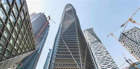 HOK's CMA tower nears completion in riyadh, saudi arabia