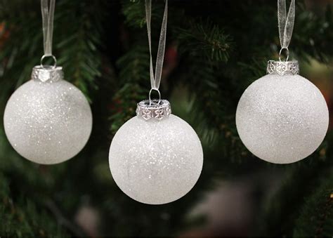 Amazon Sleetly Pc White Christmas Ball Tree Ornaments Holiday