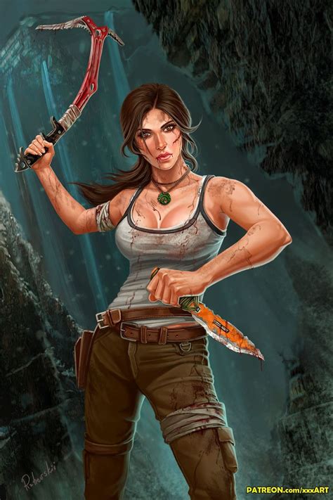 Lara Croft Fanart Eugene Rzhevskii On Artstation At